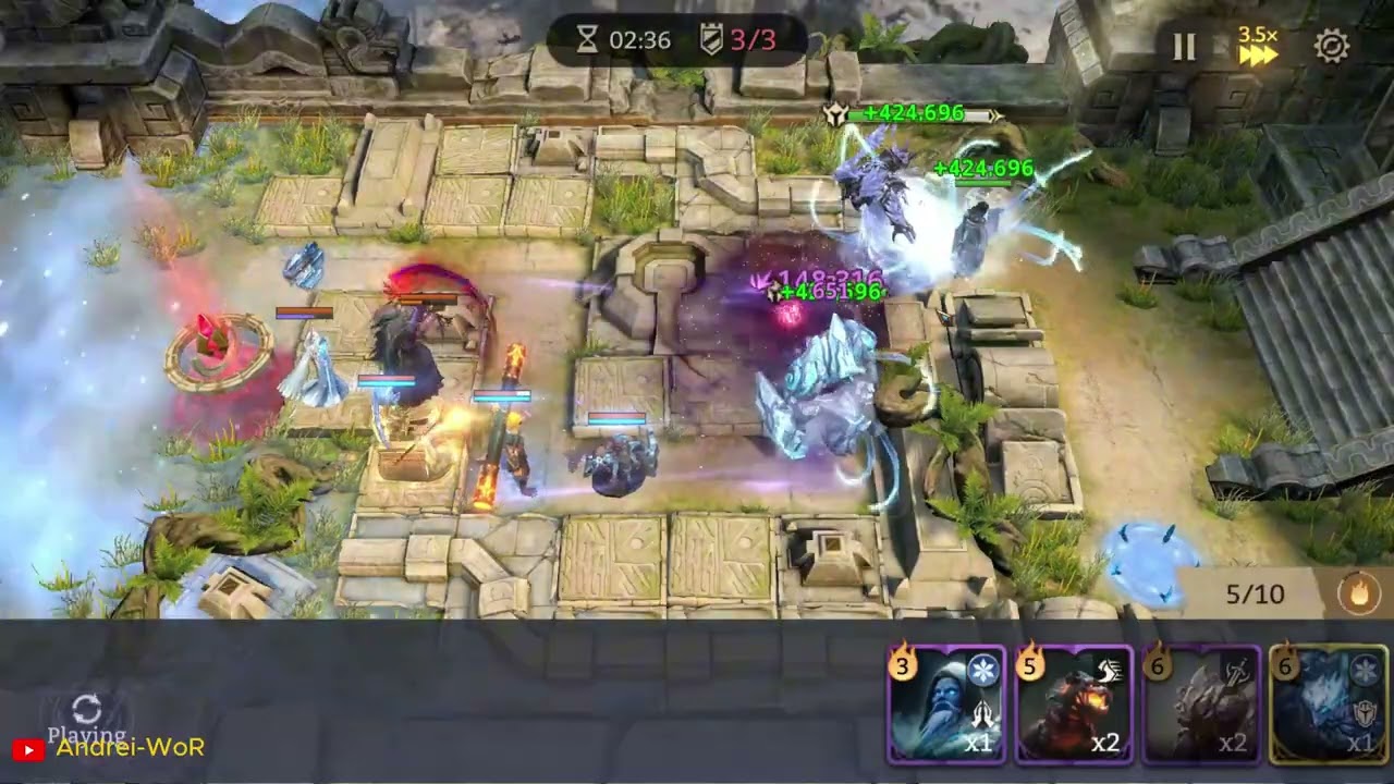 Ice Captain Freezes Ingrid Sun Wukong Beelzebub | WoR GvG Attack