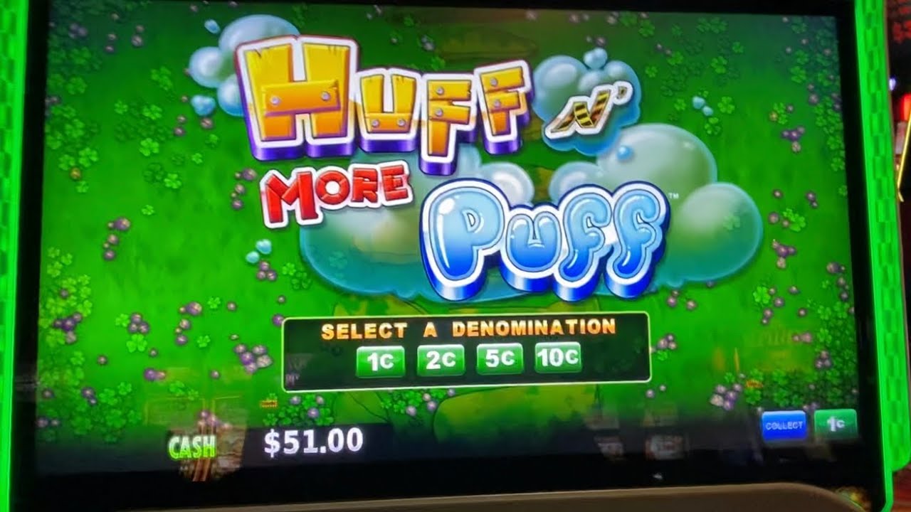 Fun Winning Session on Huff n More Puff! Buzz Saw Feature! Mega Hat Feature!