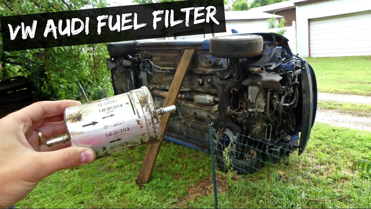 VW AUDI FUEL FILTER REMOVAL REPLACEMENT AUDI TT VW BEETLE GOLF MK4