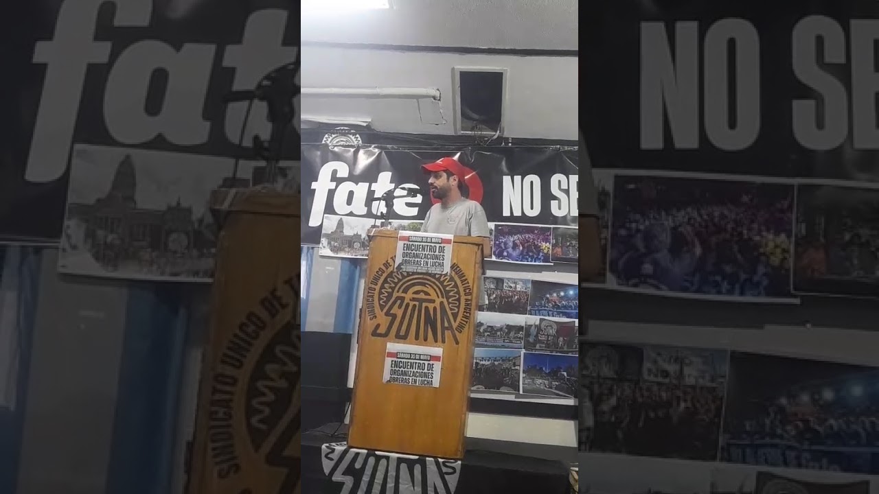 Alejandro Lipcovich, Sec. Gral. Ate Garrahan en el Encuentro de Organizaciones Obreras en Lucha