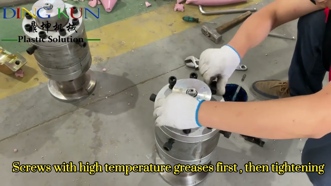 How to install Pvc pipe mold | install pipe mandrel and die | Diameter Change