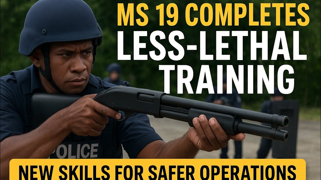 MS 19 Police Officers Complete Less-Lethal Force Training | New Skills for Safer Policing in PNG