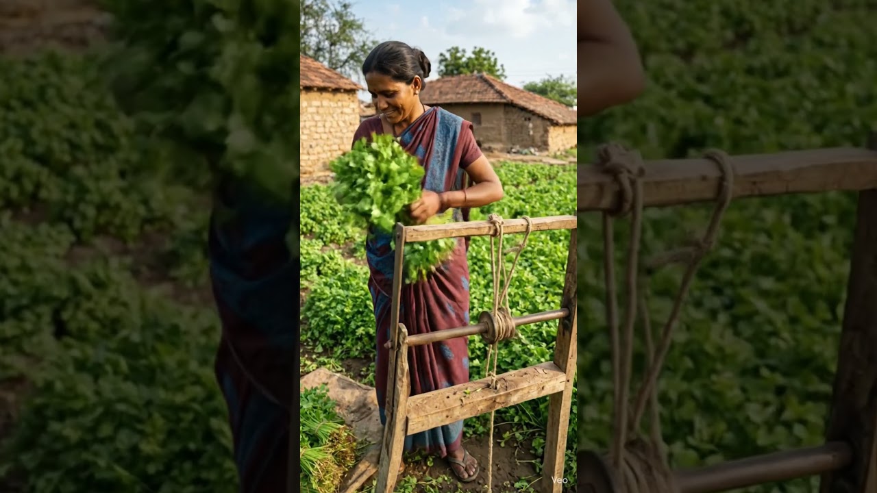 Desi Coriander Binding Machine | Village Jugaad | Indian Farmer Amazing Idea 😱🌿