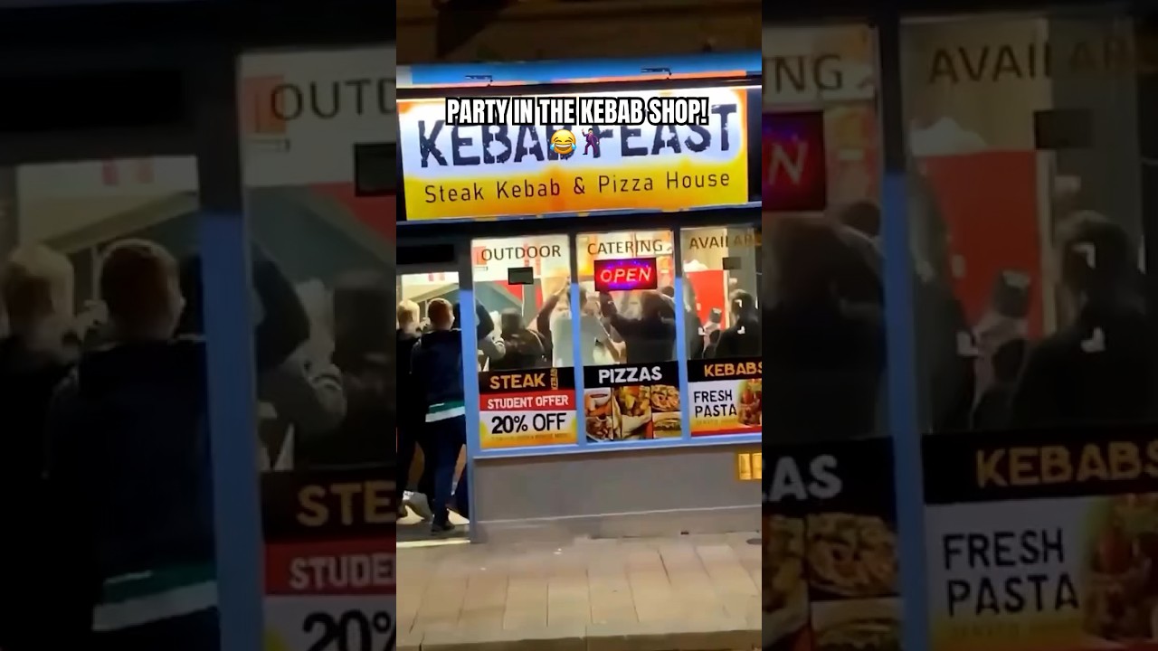 Party in the KEBAB shop?! 👀😂