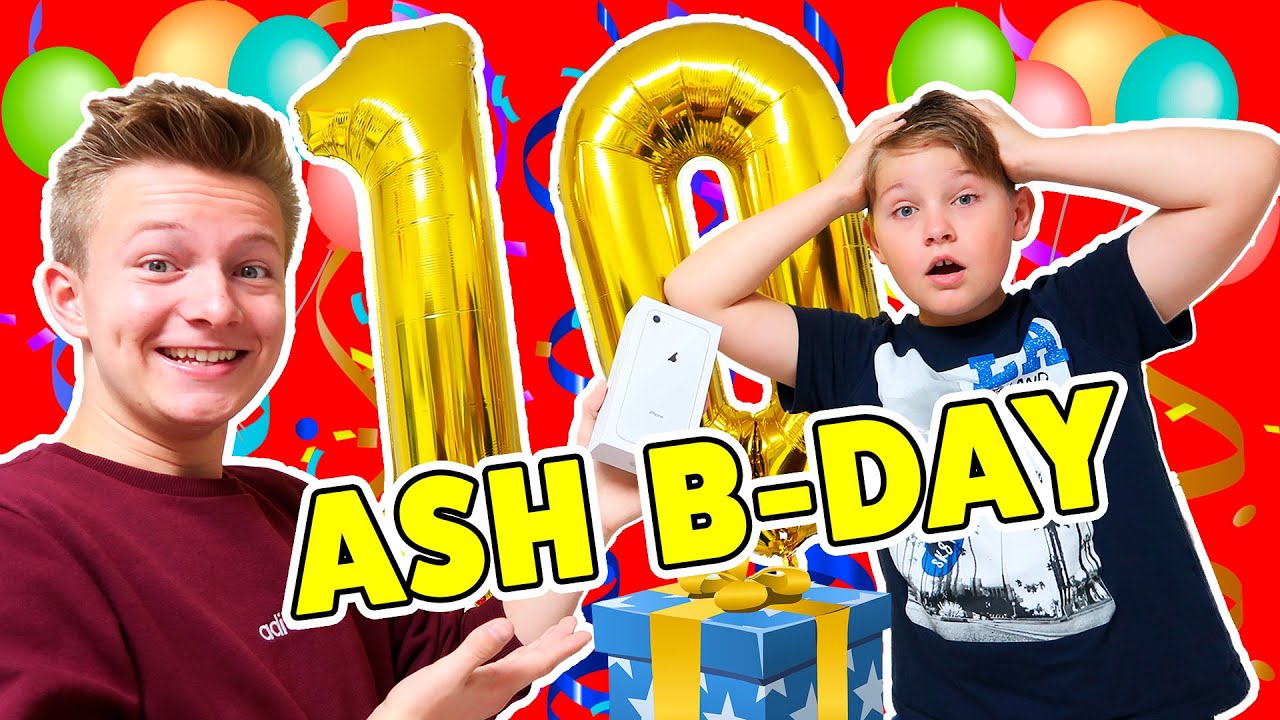 10. GEBURTSTAG 🎁  iPhone 11 FÜR ASH? 🎁  B-DAY GESCHENKE auspacken 🎉🎈 TipTapTube 🎈
