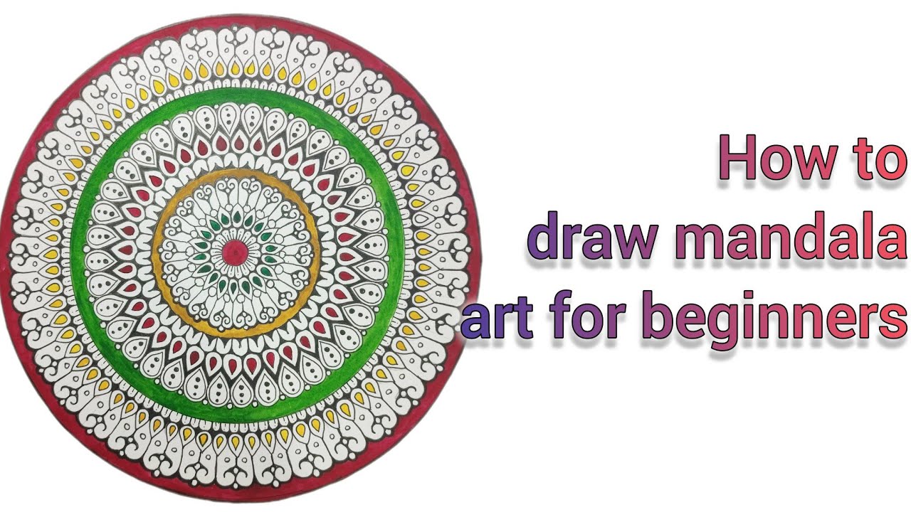 How to draw mandala art for beginners. how to draw mandala art step by step . Easy mandala art #art 