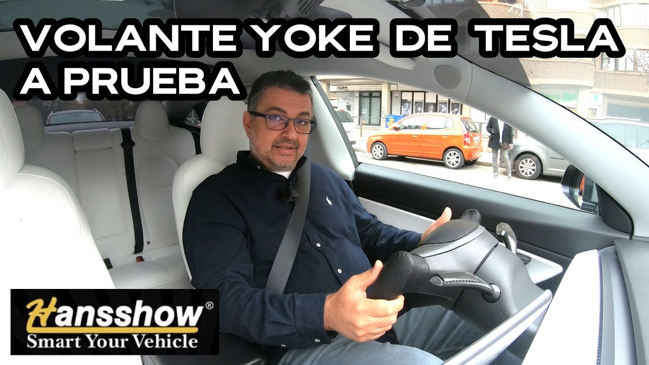 VOLANTE YOKE Hansshow Tesla model 3 Funciona? Cambio bateria 12V en Tesla Model 3 TESLAVLOGS ESPA&Ntilde;OL