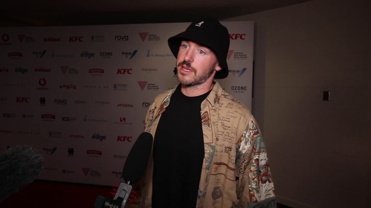 Tom Scott backstage at the 2019 NZ Music Awards
