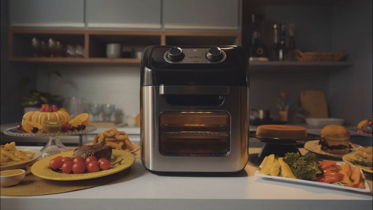 Fritadeira Air Fryer Oven Brit&acirc;nia BFR2300P 3 em 1