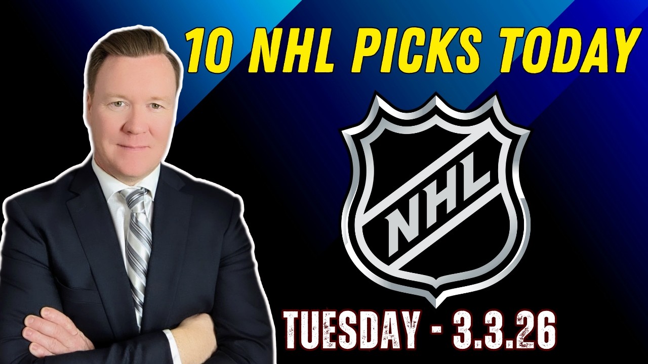 Tuesday 10 NHL Betting Picks l 3/3/26 l Vernon&rsquo;s Best NHL Bets, Expert Picks and Predictions