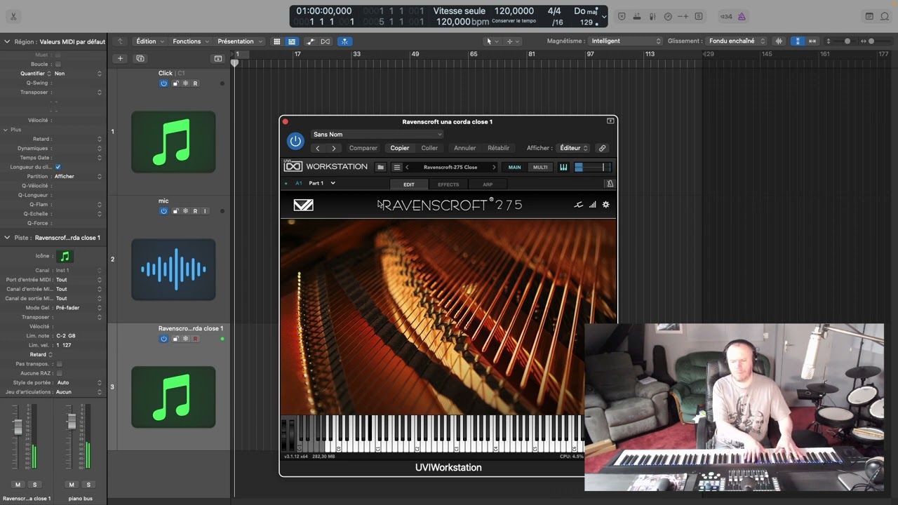Démo en français de l'incroyable piano virtuel Ravenscroft 275 par @vilabsaudio