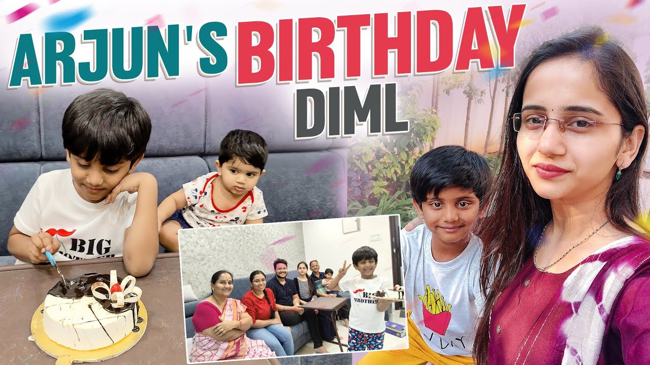 #DIML Arjun's 7th Birthday Vlog |Unplanned celebrations #voiceofvasapitta #birthdayvlog #teluguvlogs