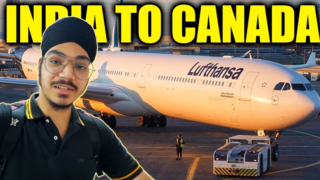 India 🇮🇳 to Canada🇨🇦 Full Journey in 2025 | Full Flight Experience with Lufthansa