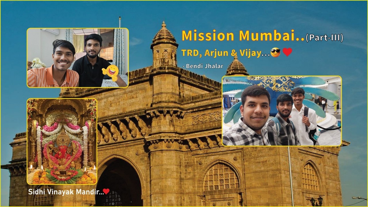 Mumbai Trip with TRD, Arjun & Vijay 😂😋| Part - 3 👌| #vlog #mumbai #travelvlog