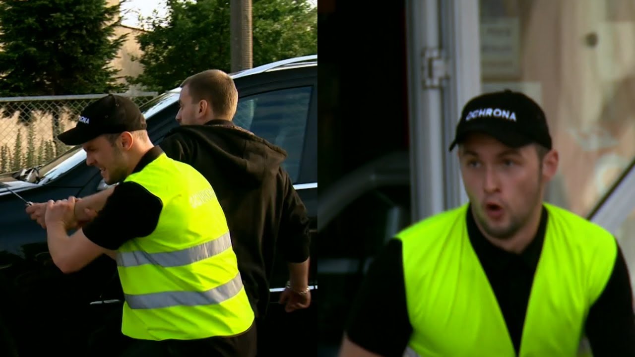 Ochroniarz na stacji błyskawicznie opanował sytuację [Ten moment]