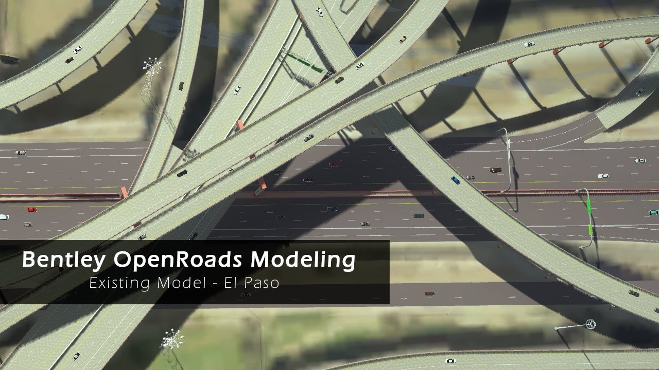 I-10 Connect in El Paso Existing 3D Visualization Model Based on As-Builts