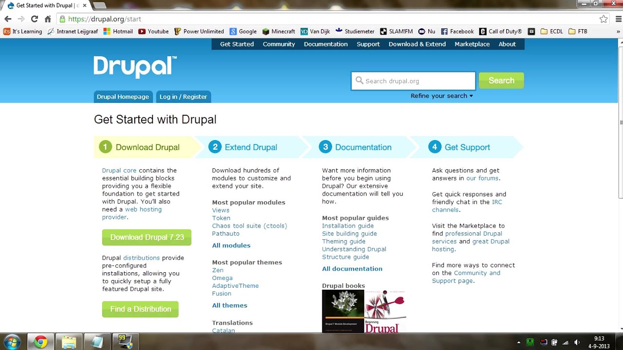 Hoe installeer ik drupal op mijn localhost? (Dutch)