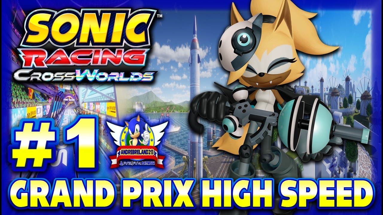 Sonic Racing: CrossWorlds PS5 (1080p60fps) - Grand Prix Part 1 with Whisper
