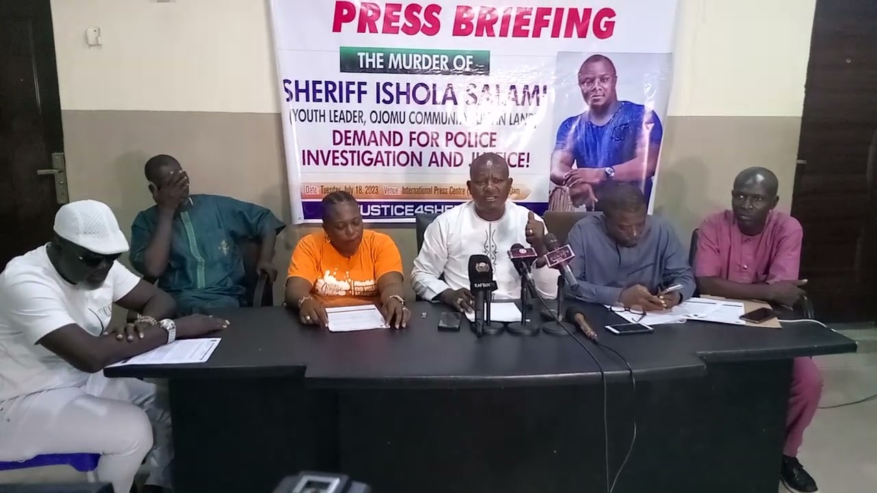 CHSR DEMANDS FOR POLICE INVESTIGATION AND JUSTICE FOR THE MURDER OF LATE SHERIFF ISHOLA SALAMI.