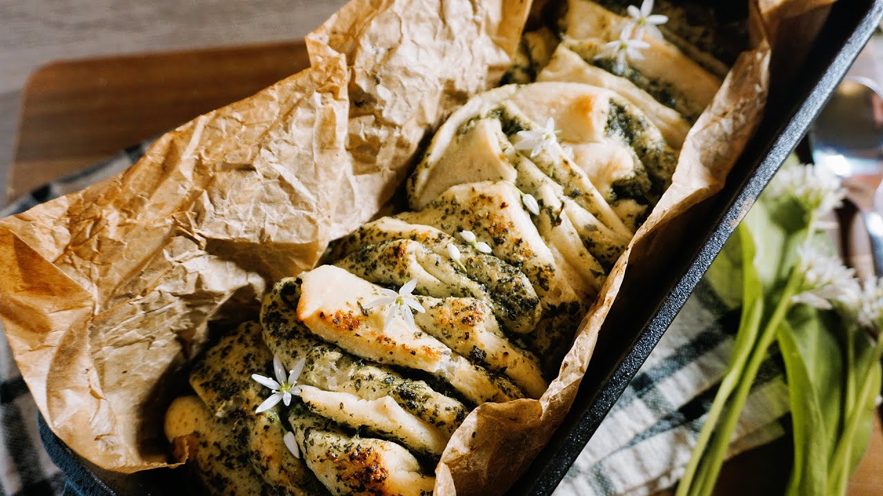 Bärlauch Faltenbrot selber machen - Rezept - Natürlich Lecker