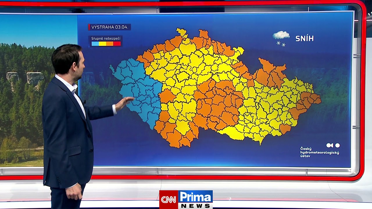 Předpověď počasí 3.4.2021 - CNN Prima NEWS