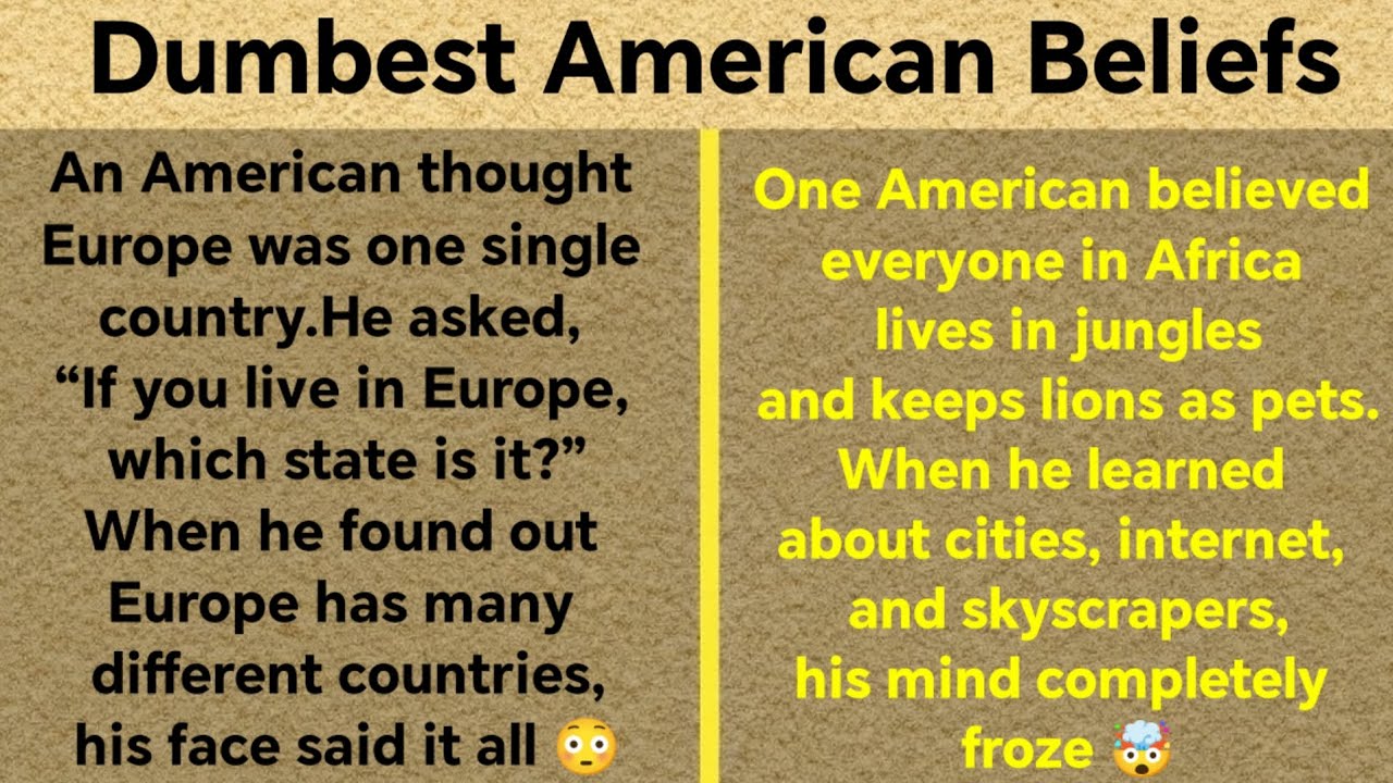 👉 The Wild Things Some Americans Believe About the Rest of the World 🤯🌍
