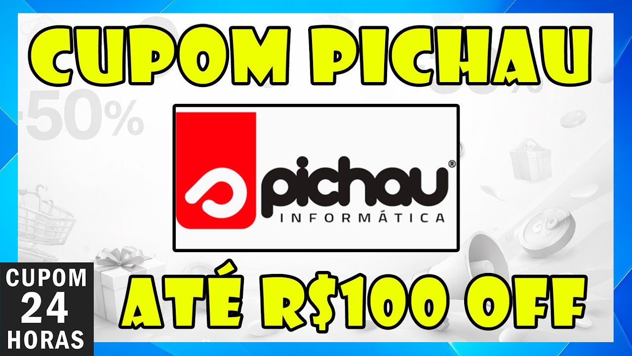 Cupom Pichau Fevereiro 2026 at&eacute; R$ 100 OFF Cupom de Desconto Pichau