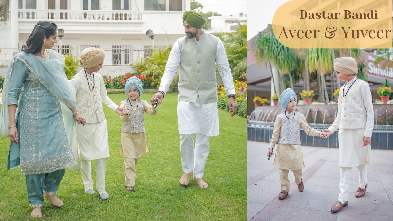 Dastar Bandi of Aveer Singh and Yuveer Singh | Sector 8 Gurdwara Chandigarh | by Sants Photography