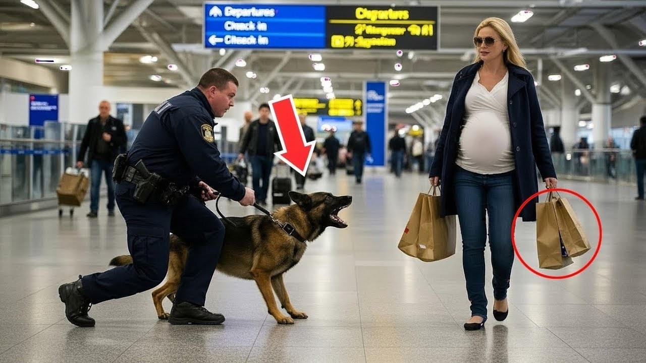 A police dog barked at a pregnant woman — when she learned why, it was too late