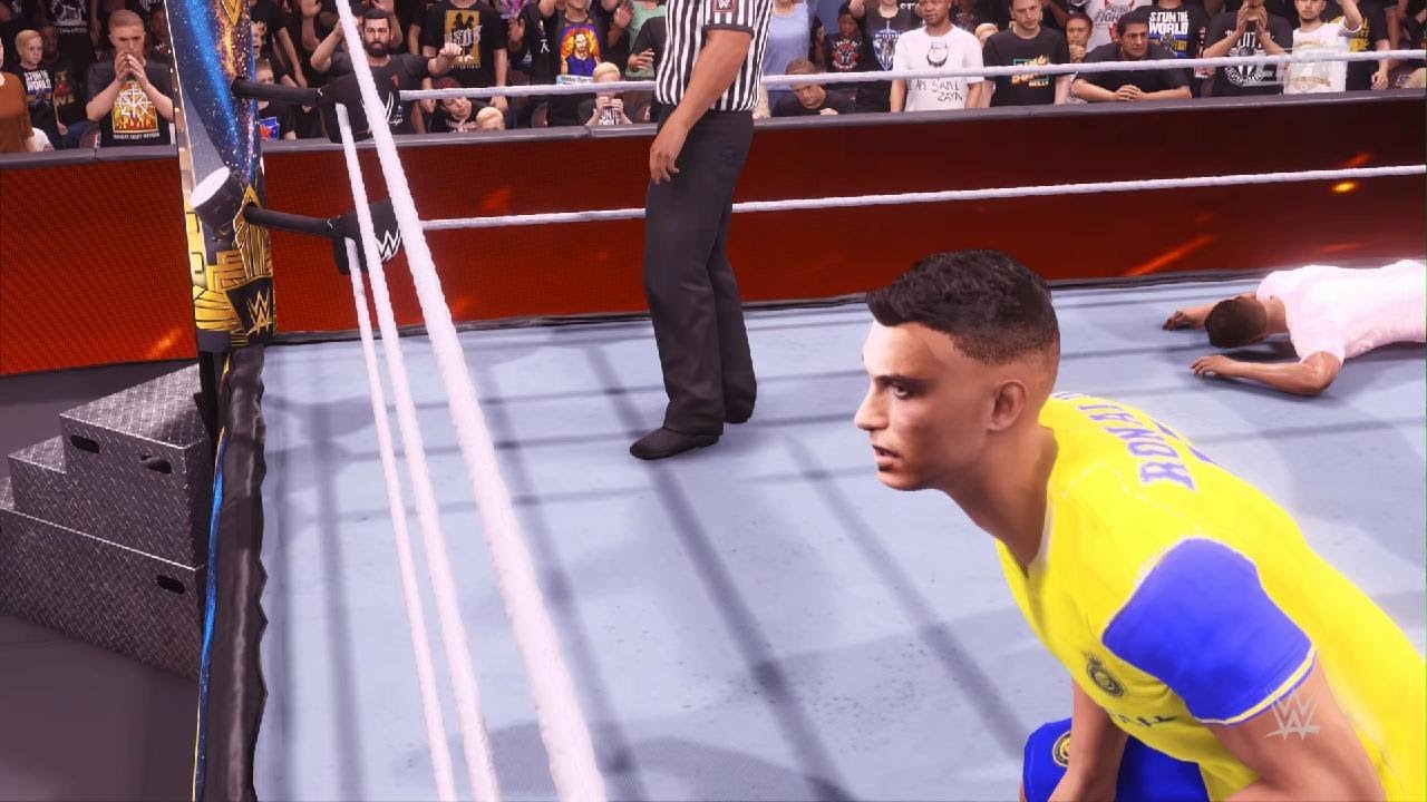 Messi vs Ronaldo in WWE
