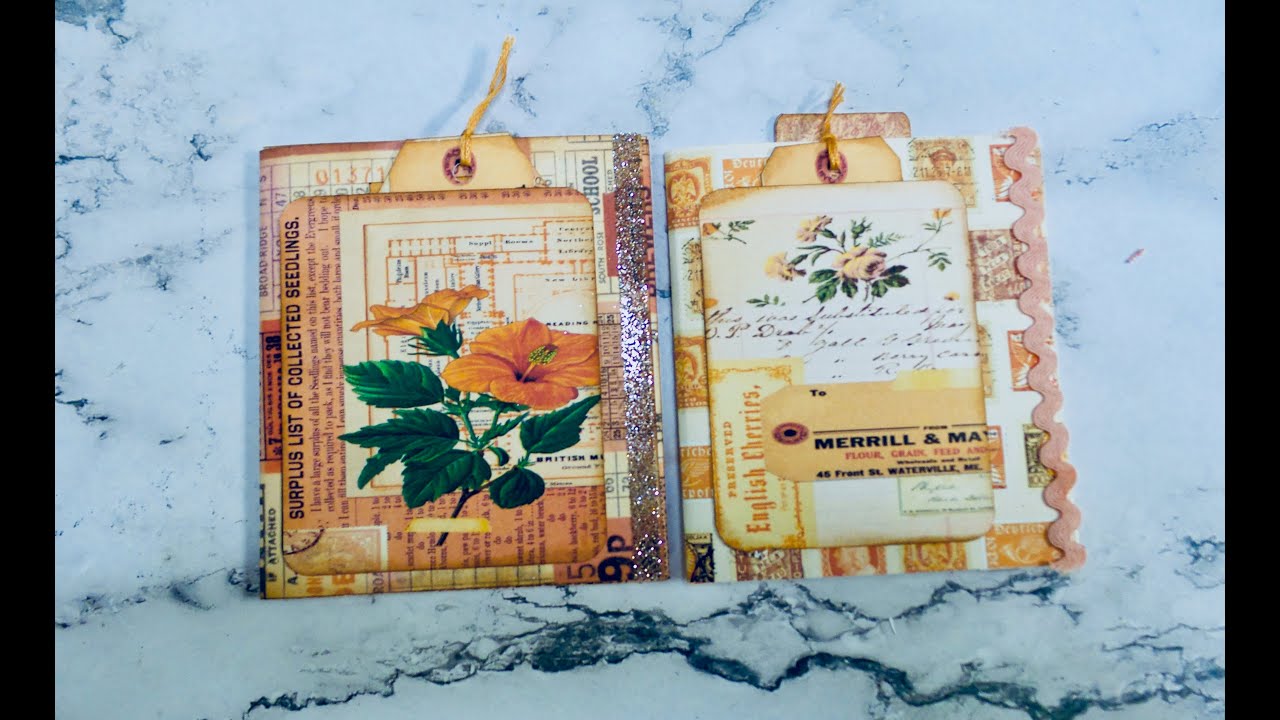 One page wonder using 8 1/2 x 11 cardstock / Junk Journal folio