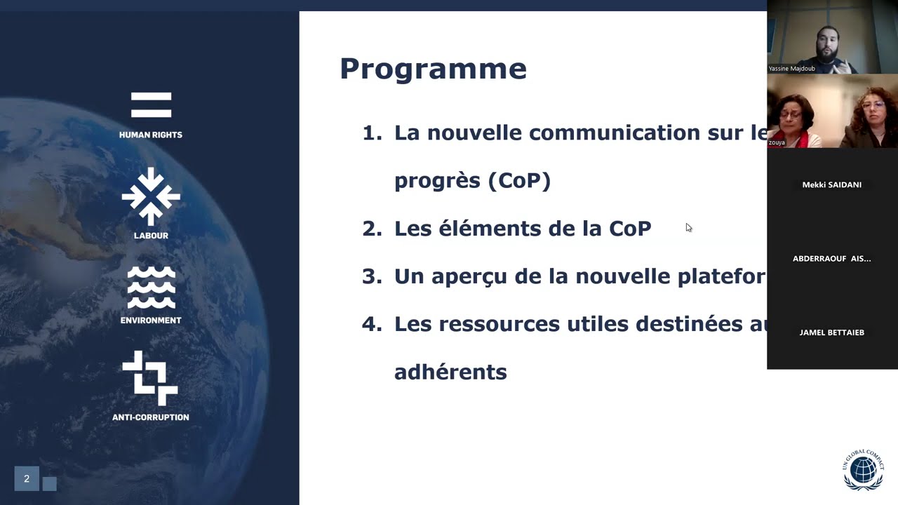 Session d’information CoP dans le cadre du projet PATE-IM