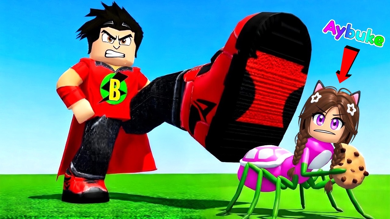 BABİ DEV OLDU AYB&Uuml;KE KARINCA! ORTALIK KARIŞTI 😂 Roblox Ant vs Giant