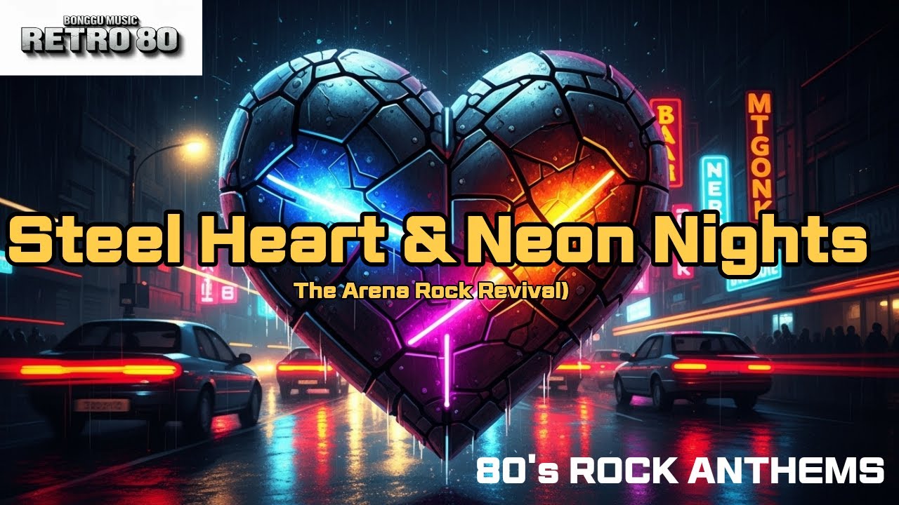 ⚡ 강철 심장과 네온의 밤 [80s Arena Rock Revival],Steel Heart and Neon Nights [80s Arena Rock Full Album]