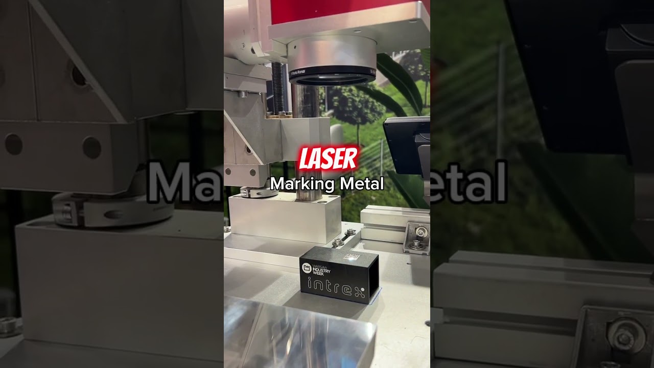 Laser Marking Machine in action 