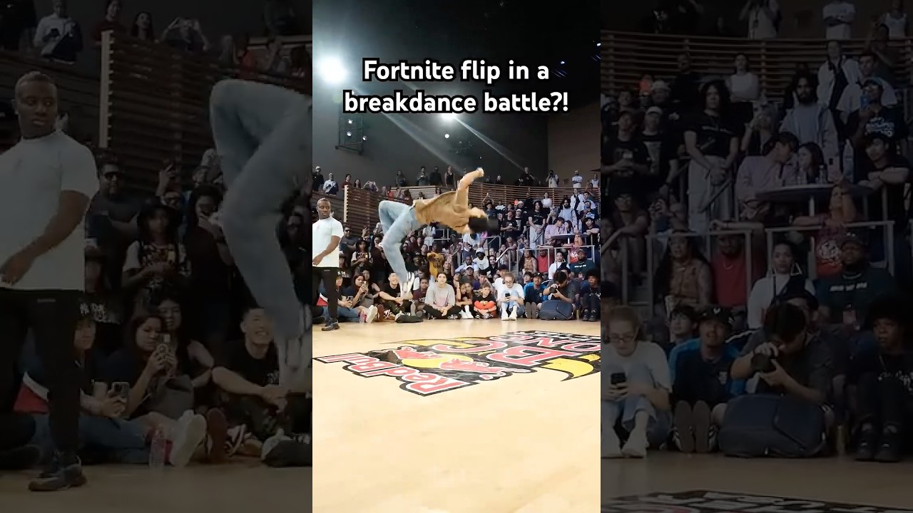 Imagine losing to someone who used a fortnite emote on you #flips #breakdance #bboy
