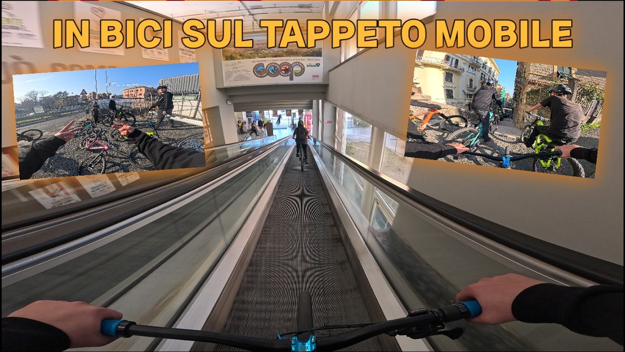 HO PROVATO IL TAPPETO MOBILE CON LA BICI !