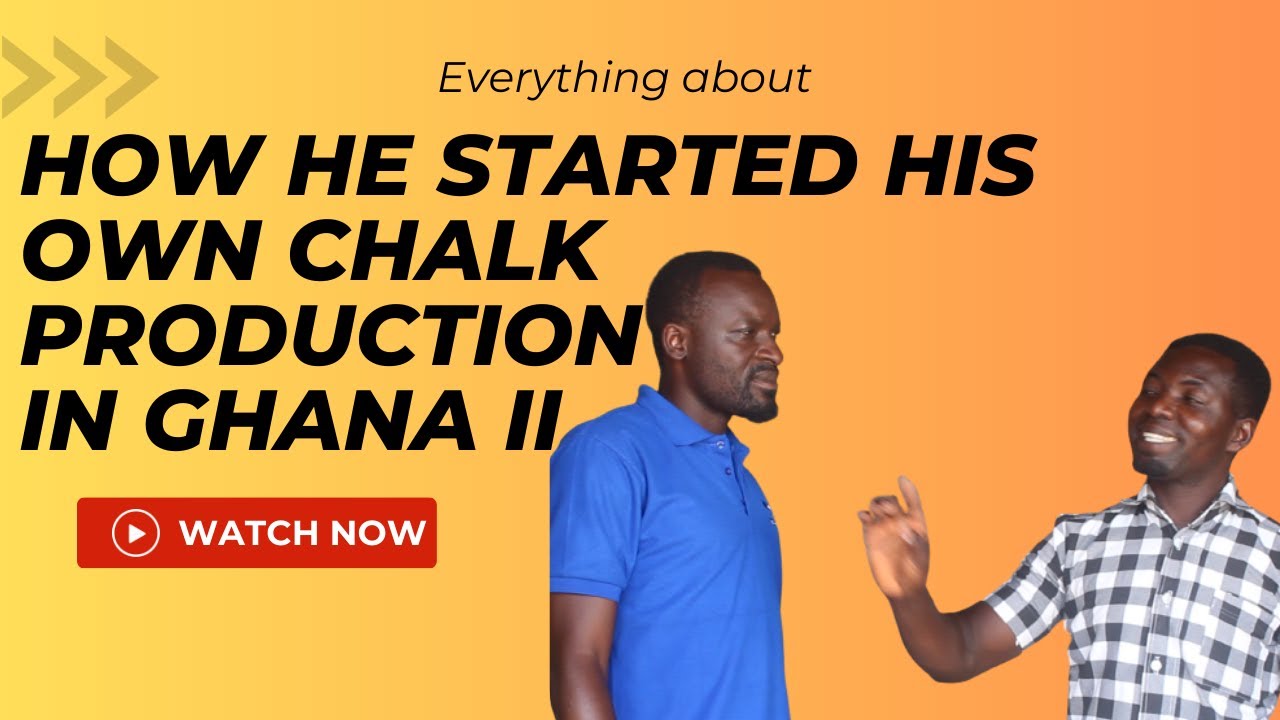 How he Started his own Chalk Production in Ghana II #ghana #startups #berekum