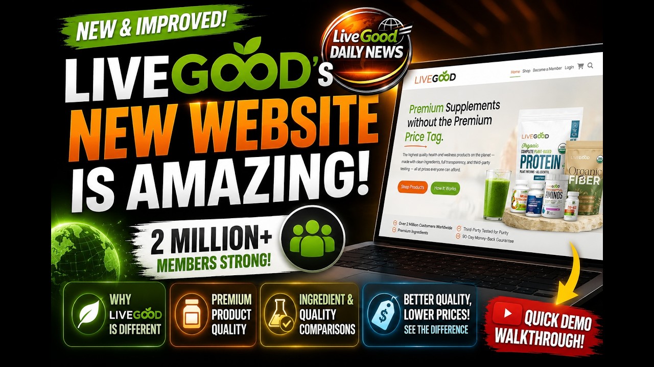 🚀 LiveGood's NEW Website is AMAZING! 🔥
