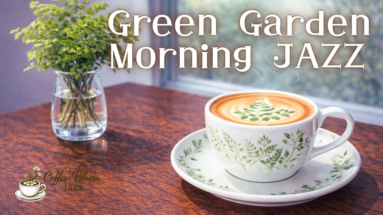 Green Garden Morning JAZZ | Calm Cafe Jazz for Study, Work & Focus