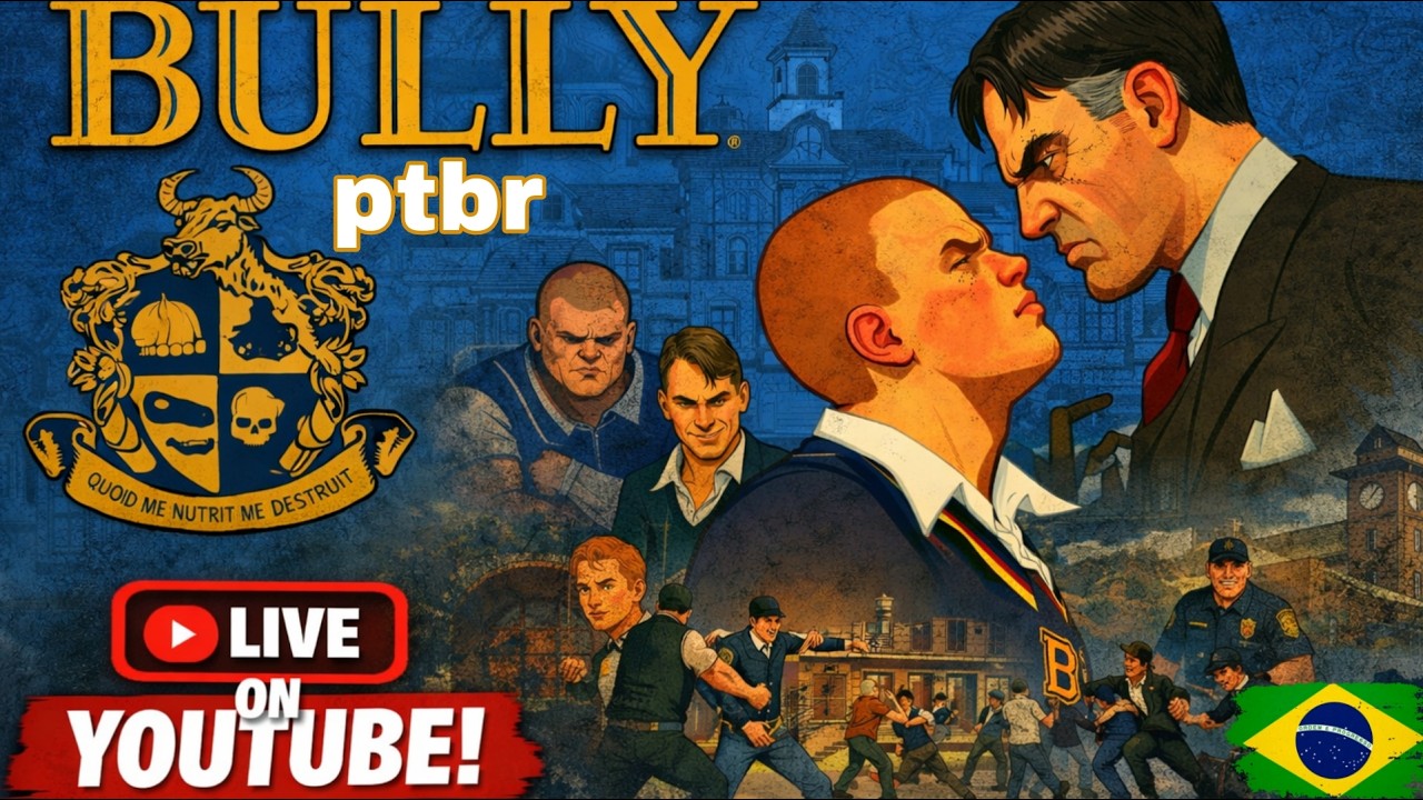 PS2 LIVE – Gameplay Insana dos Clássicos!  BULLY DUBLADO GAMEPLAY DIRETO DO PS2 AO VIVO