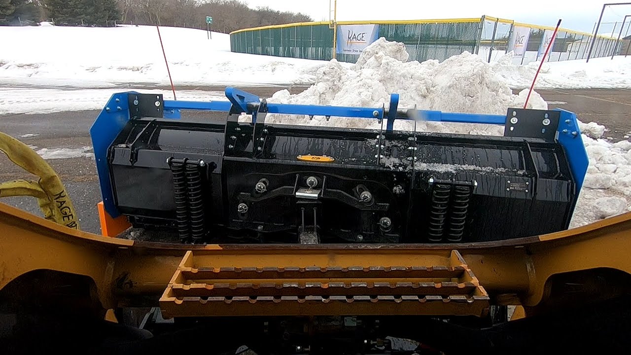 Cat Skid Steer Plowing w/KAGE SnowFire Blade & Box System - Snow Plow Competition - Trent Nickelson