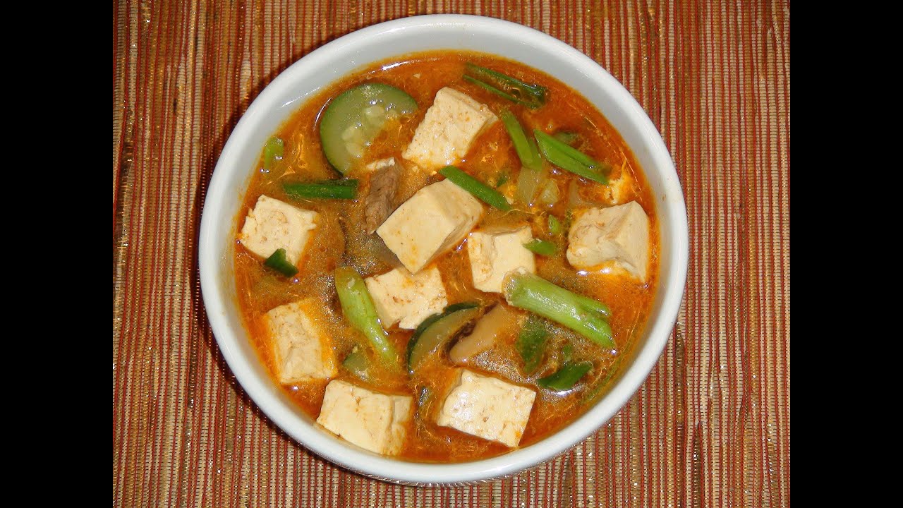 PINOY RECIPE - CHEAPEST RECIPE IN THE WORLD - TOFU SOYBEAN SOUP [KOREAN TOFU STEW]