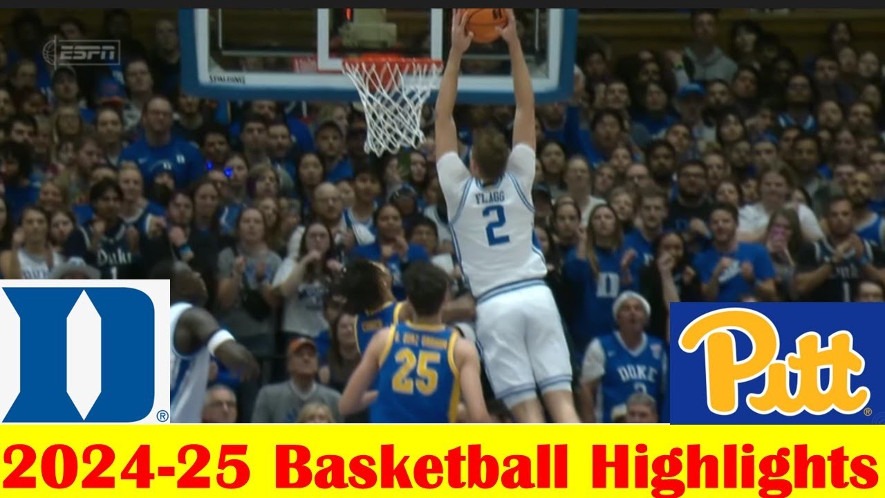 Pittsburgh vs #4 Duke Basketball Game Highlights 1 7 2025