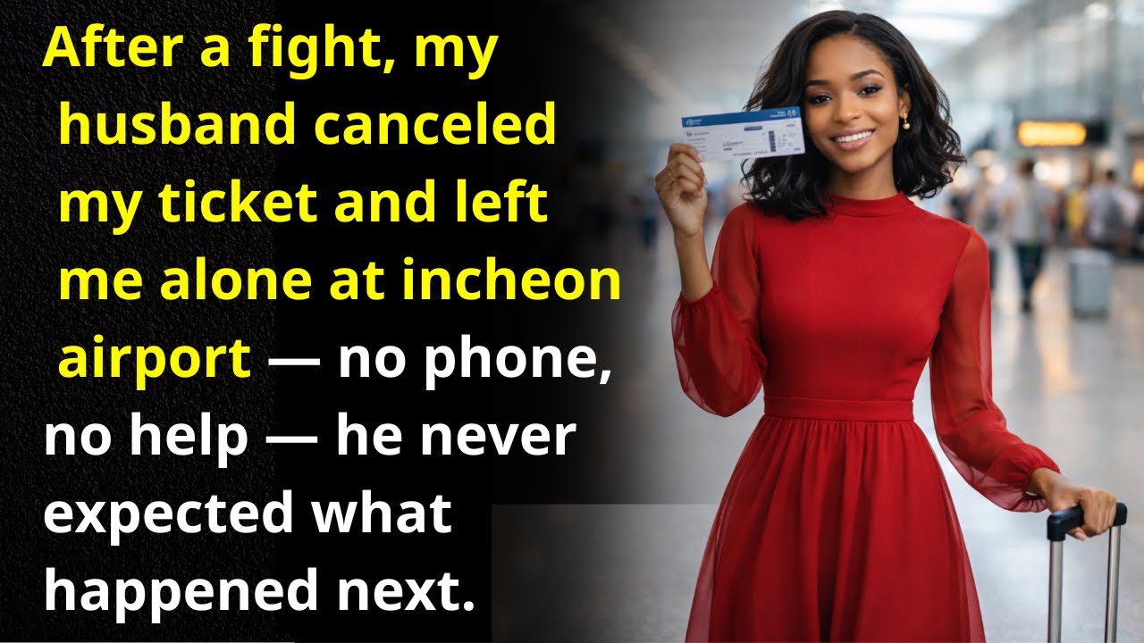 After a Fight, My Husband Left Me Alone at Incheon Airport — He Never Expected What Happened Next.