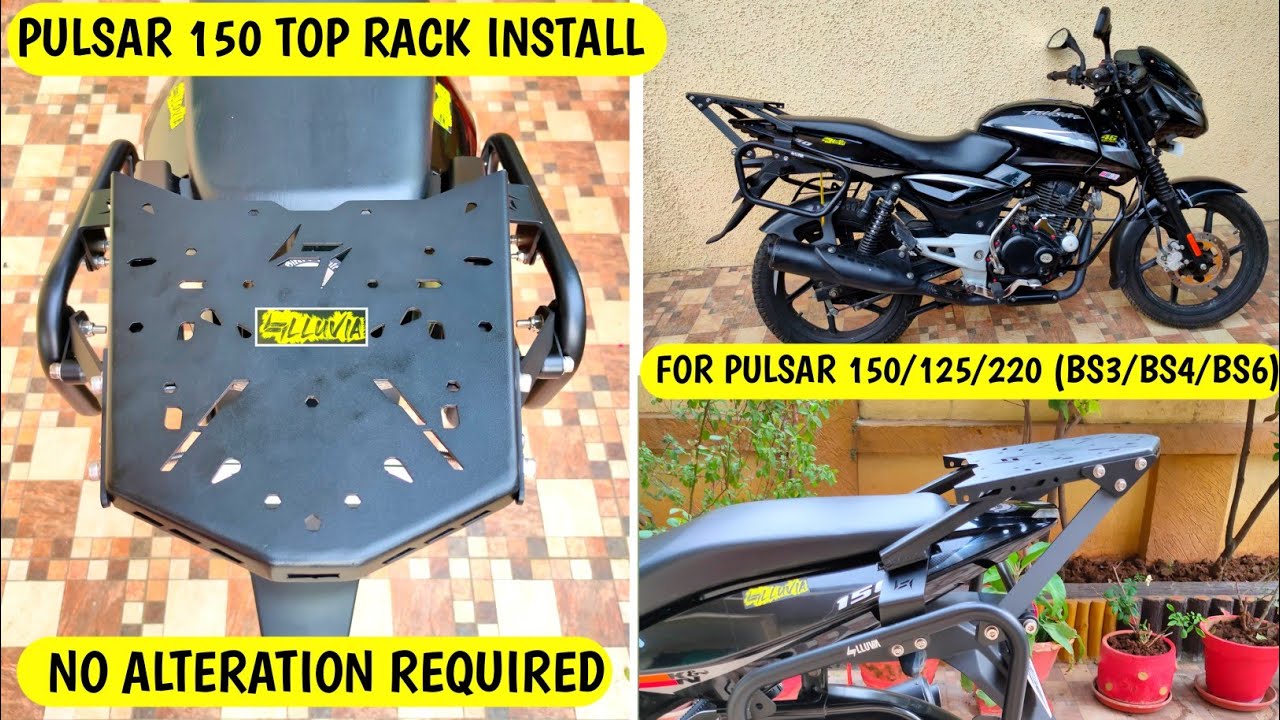 Top Rack Install In Pulsar 150 | Step By Step | LLUVIA INDUSTRIES | @AMARKVLOGS