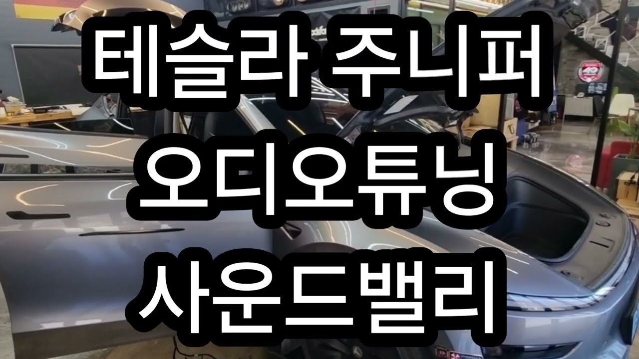 테슬라 주니퍼 롱레인지 런치 오디오튜닝