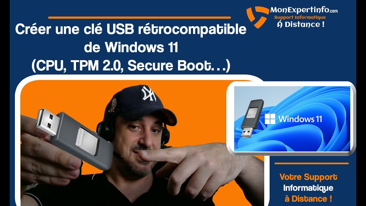 Comment créer une clé USB d'installation de Windows 11 sans puce TPM ?