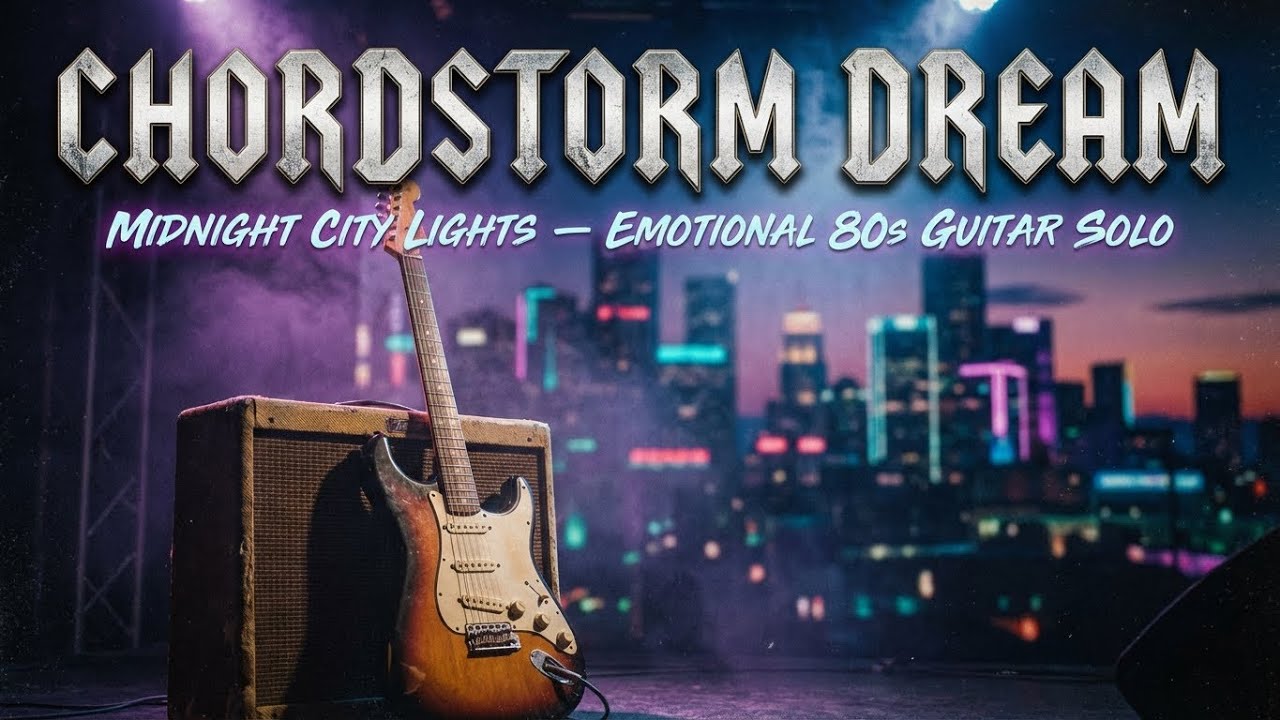 Chordstorm Dream | 🎸 Midnight City Lights – Emotional 80s Guitar Solo