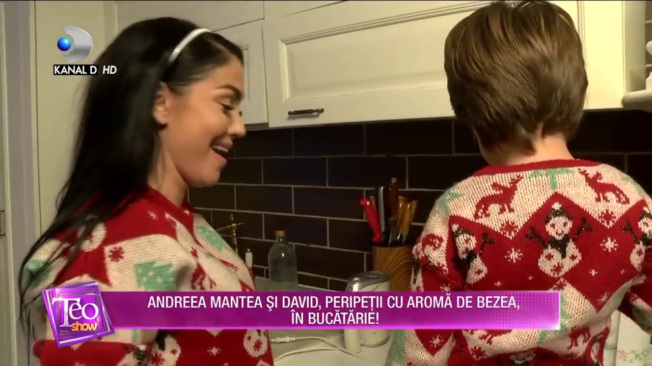 Teo Show(24.12.2020) - Andreea Mantea si David, peripetii cu aroma de bezea in bucatarie!